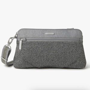 Baggallini Securtex Anti-Theft Everyday Crossbody Bag Charcoal Heather Gray